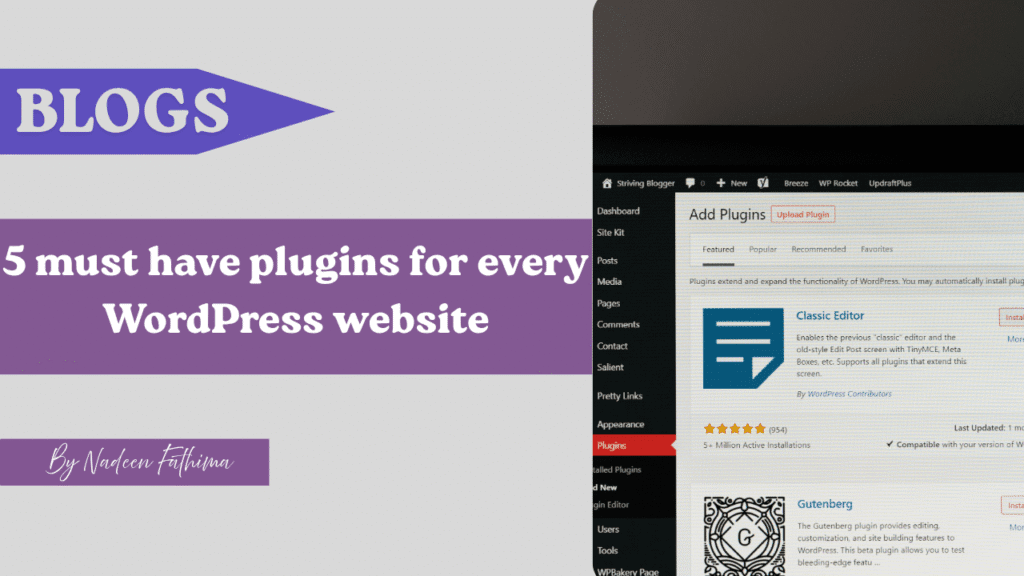 5 must have plugins for every WordPress website